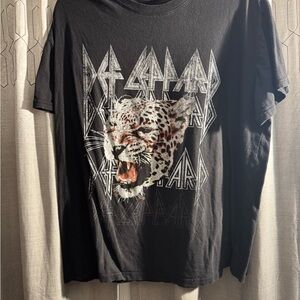 Def Leppard Unisex Black Graphic Tee